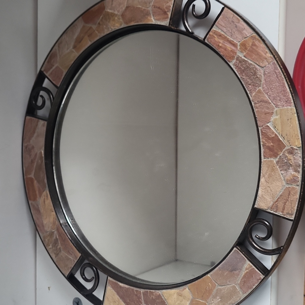 Pier 1 Imports Bronze Mirrored Vanity Tray for Cosmetics Perfumes or Toiletries